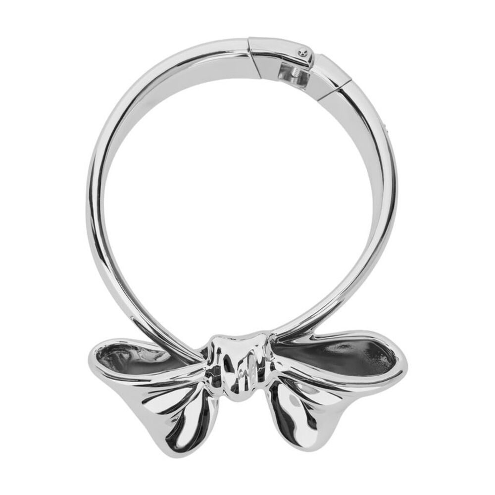 Yvmin Women Large Bowknot Choker Necklace With Knot Detail, Metallic, Unisex